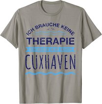 Cuxhaven Therapie T-Shirt | Meer Moin Ferien Shirt Spruch T-Shirt