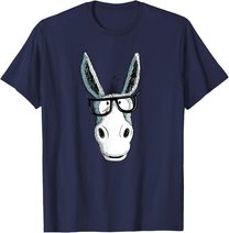Lustiger Nerd Esel T Shirt I Tiermotiv Funshirt T-Shirt T-Shirt