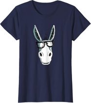 Lustiger Nerd Esel T Shirt I Tiermotiv Funshirt T-Shirt T-Shirt