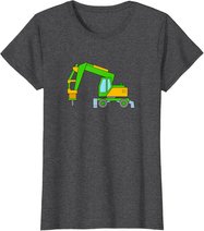 T-Shirt Bagger Mit Presslufthammer Für Kinder Jungen Herren