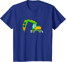 T-Shirt Bagger Mit Presslufthammer Für Kinder Jungen Herren