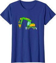 T-Shirt Bagger Mit Presslufthammer Für Kinder Jungen Herren