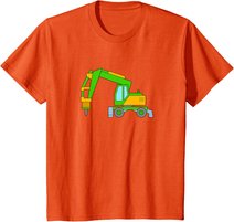 T-Shirt Bagger Mit Presslufthammer Für Kinder Jungen Herren