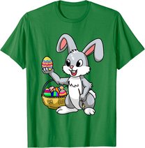 Osterhase Eier bemalen Kinder niedlich Hase Ostereier T-Shirt