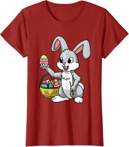 Osterhase Eier bemalen Kinder niedlich Hase Ostereier T-Shirt