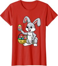Osterhase Eier bemalen Kinder niedlich Hase Ostereier T-Shirt