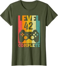 42. Geburtstag Mann Frau Level 42 Jahre Deko Party Geschenk T-Shirt