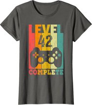 42. Geburtstag Mann Frau Level 42 Jahre Deko Party Geschenk T-Shirt