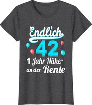 42. Geburtstag Mann 42 Jahre 42.Ehrentag Frau Jahrgang 1980 T-Shirt