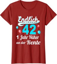42. Geburtstag Mann 42 Jahre 42.Ehrentag Frau Jahrgang 1980 T-Shirt