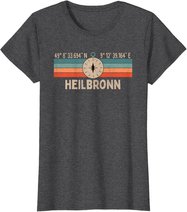 Vintage Heilbronn Kompass Retro Heimatstadt T-Shirt