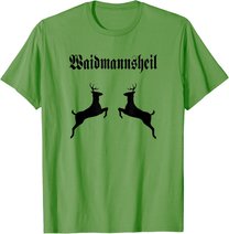 Jäger Jagd Wild Geweih Rotwild Dammwild Hirsch Reh Treibjagd T-Shirt
