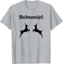 Jäger Jagd Wild Geweih Rotwild Dammwild Hirsch Reh Treibjagd T-Shirt