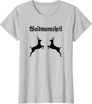 Jäger Jagd Wild Geweih Rotwild Dammwild Hirsch Reh Treibjagd T-Shirt