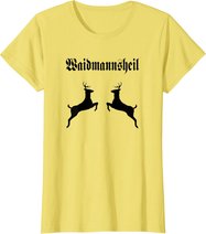 Jäger Jagd Wild Geweih Rotwild Dammwild Hirsch Reh Treibjagd T-Shirt