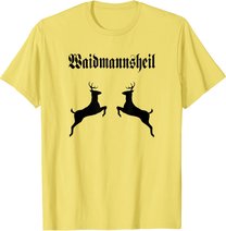 Jäger Jagd Wild Geweih Rotwild Dammwild Hirsch Reh Treibjagd T-Shirt
