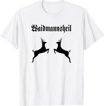 Jäger Jagd Wild Geweih Rotwild Dammwild Hirsch Reh Treibjagd T-Shirt