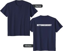 Rettungsdienst Herren Damen Kinder Rtw T-Shirt