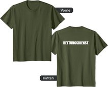 Rettungsdienst Herren Damen Kinder Rtw T-Shirt