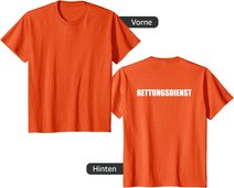 Rettungsdienst Herren Damen Kinder Rtw T-Shirt