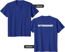 Rettungsdienst Herren Damen Kinder Rtw T-Shirt