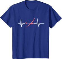 Herzschlag Modellflug Rc Flugzeug Flieger Lustiges Segelflug T-Shirt