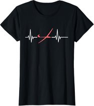 Herzschlag Modellflug Rc Flugzeug Flieger Lustiges Segelflug T-Shirt