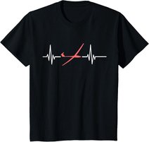 Herzschlag Modellflug Rc Flugzeug Flieger Lustiges Segelflug T-Shirt