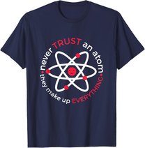 Wissenschaft Mathematik Physik Chemie Tshirt Atom Nerd Geek T-Shirt