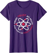 Wissenschaft Mathematik Physik Chemie Tshirt Atom Nerd Geek T-Shirt