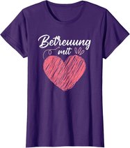 Betreuung mit Herz Altenpflege Pflege Altenheim T-Shirt