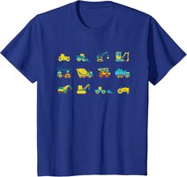 Kinder Kleinkinder Junge Bagger Fahrzeuge Baustelle T-Shirt