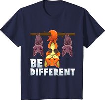 Anders Sein Be Different Fuchs Unter Fledermäusen Lustig T-Shirt