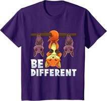 Anders Sein Be Different Fuchs Unter Fledermäusen Lustig T-Shirt