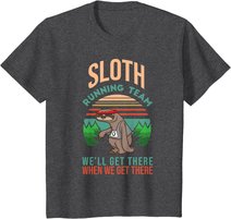 Retro Faultier I Joggen Laufen I Lustiges Vintage Faultier T-Shirt
