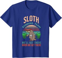 Retro Faultier I Joggen Laufen I Lustiges Vintage Faultier T-Shirt