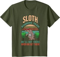 Retro Faultier I Joggen Laufen I Lustiges Vintage Faultier T-Shirt