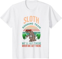 Retro Faultier I Joggen Laufen I Lustiges Vintage Faultier T-Shirt