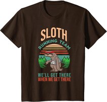 Retro Faultier I Joggen Laufen I Lustiges Vintage Faultier T-Shirt