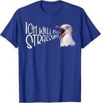 Stralsund Urlaub Ostsee Küste Möwe norddeutsch Möwen T-Shirt