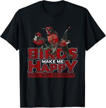 Tier Liebe Ornithologie Natur Vogel T-Shirt
