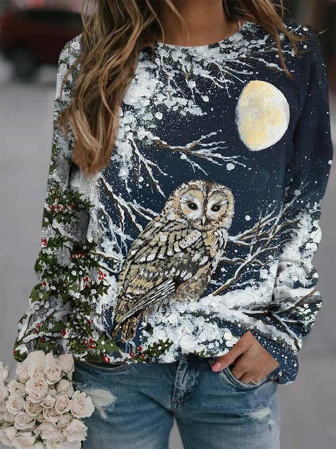new autumn summer 3D printed pattern Sweatshirt women's sweater casual Y2K clothes Sweatshirt trend hoodless Pullover