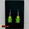 Kawaii Mini Green Pink Baby Turtle Pendant Earrings for WomenCute Resin Turtle Accessory Ocean Jewelry Girl Dangle Earrings Gift