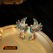 2025 Colorful Phoenix Bird Stud Earrings for Women Cocktail Party Personality Female Accessories Fancy Gift Statement Jewelry