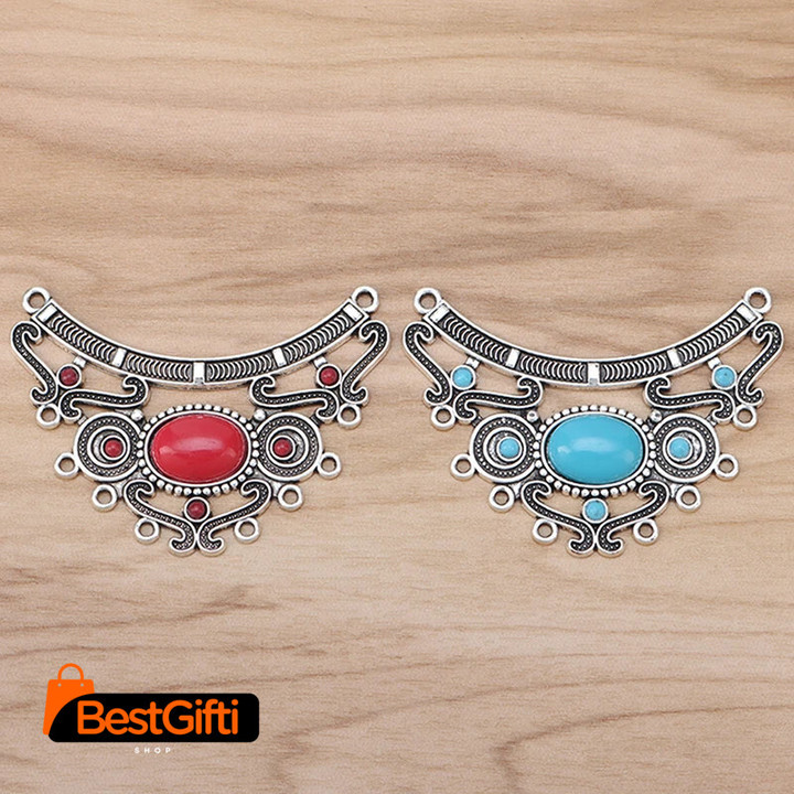 2 Pieces Large Boho Chandelier Native Multi Strand Connector Charms Pendants for DIY Necklace Jewelry Making Findings Accessories
