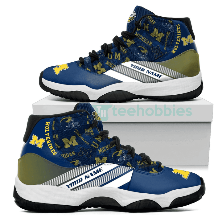 Jd11 Michigan Wolverines Customized New JD11 Sport Shoes For Men And Women ...