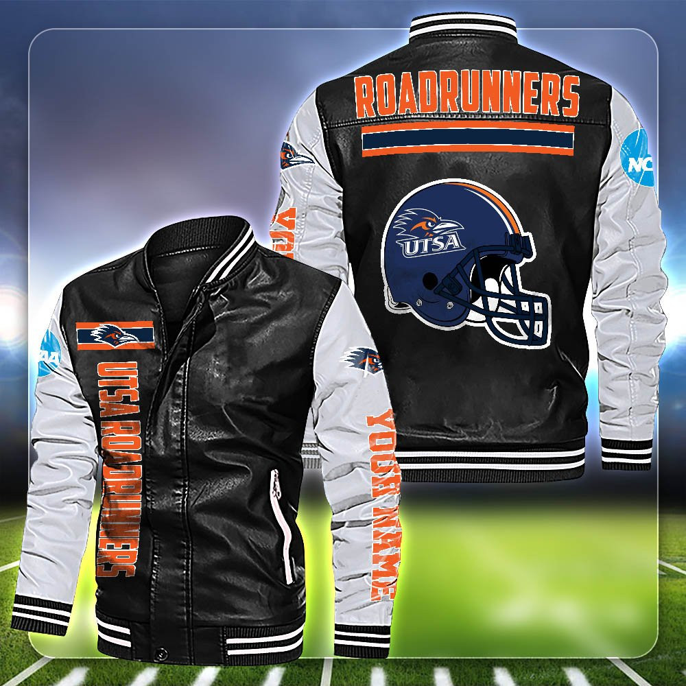 Utsa Jacket UTSA Roadrunners Leather Boomber Jacket 2024 Version Customized Your ...