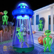 Alien and Cow for Halloween Outdoor Yard Garden