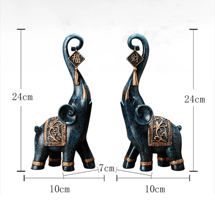 Elephant Statues for Home Office Decoration