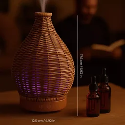 Woven Vase Air Humidifier Essential Oil Diffuser